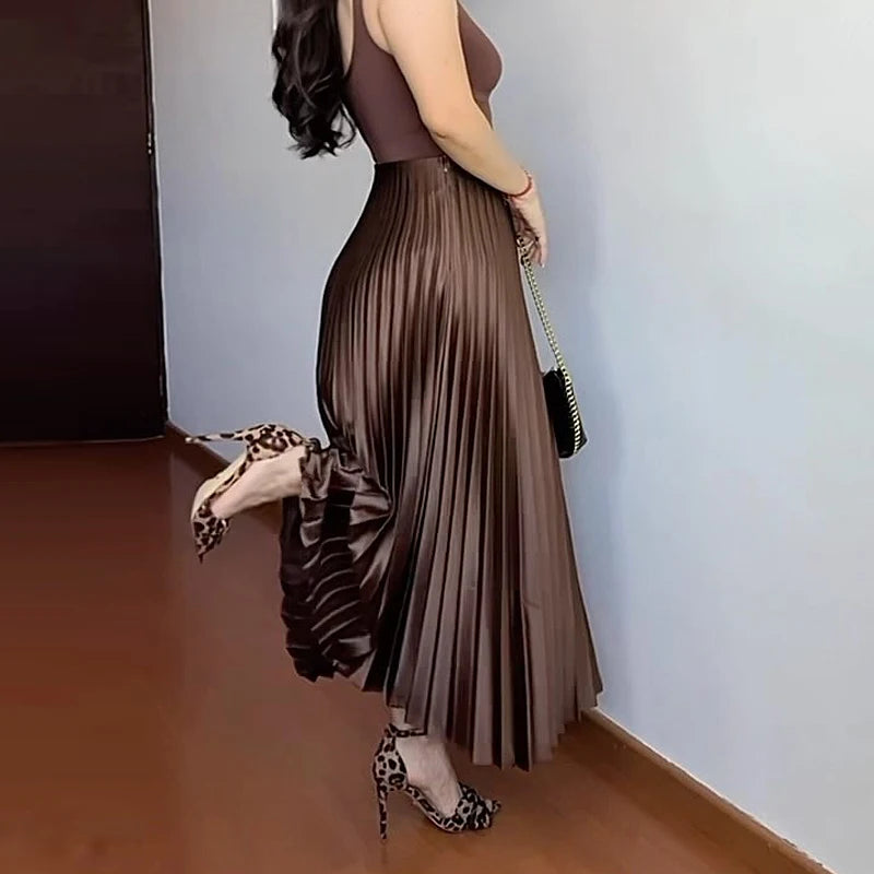 Pleated Ruffle Skirts