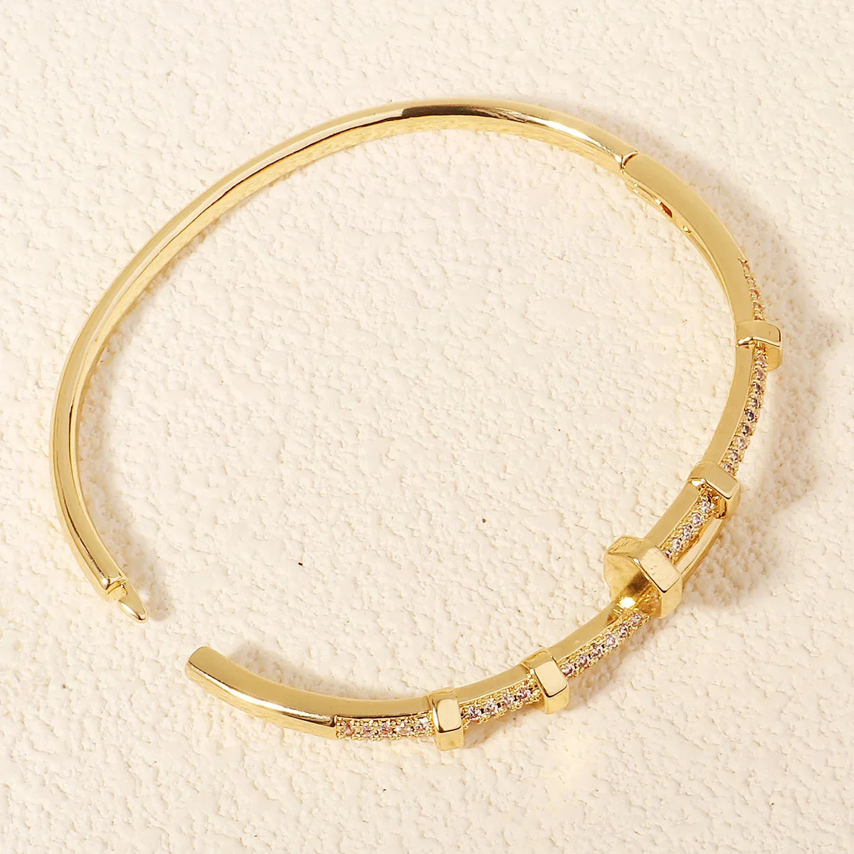 Nail Zircon Screw Bracelets