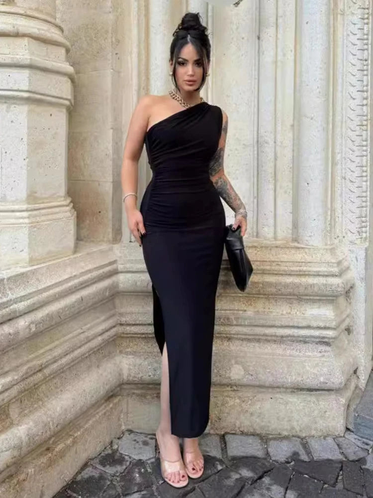 Sleeveless Backless Slim Maxi Dress