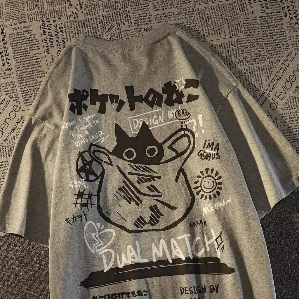 Cartoon Printed Short Sleeve T-shirt