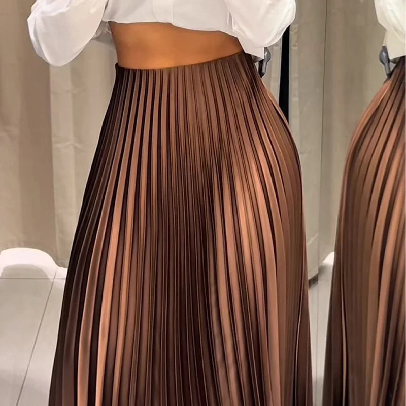 Pleated Ruffle Skirts