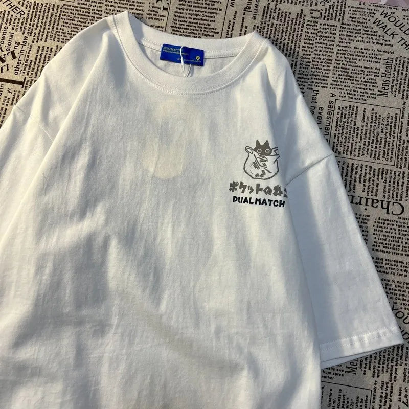Cartoon Printed Short Sleeve T-shirt