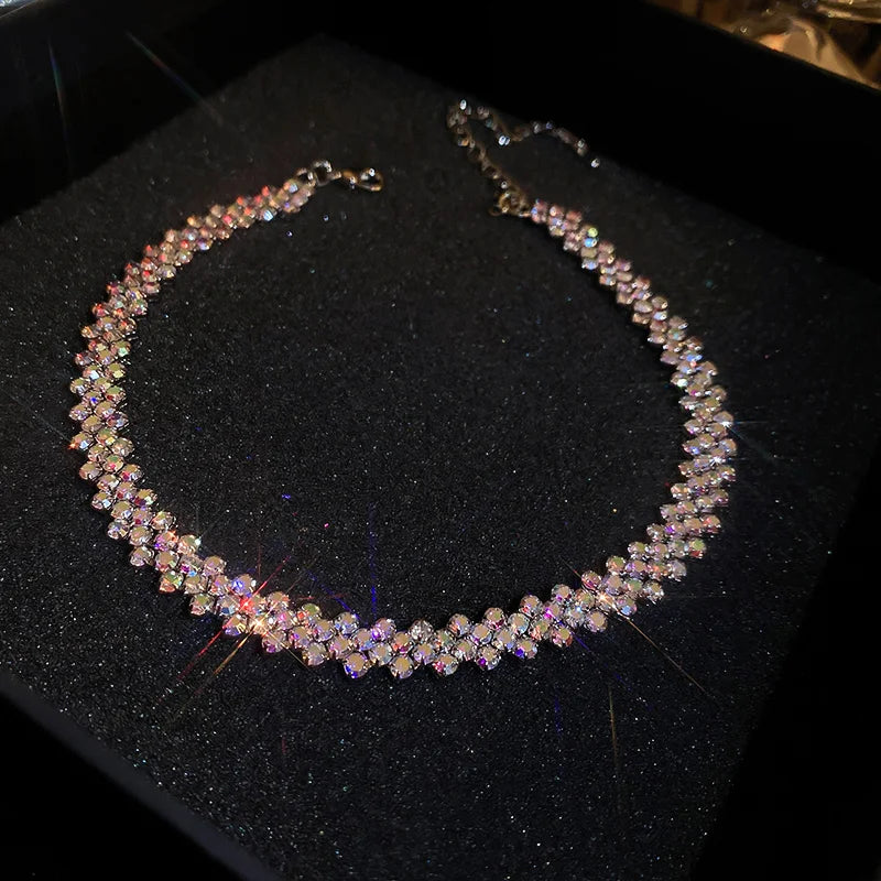 Rhinestone Choker Crystal Necklaces