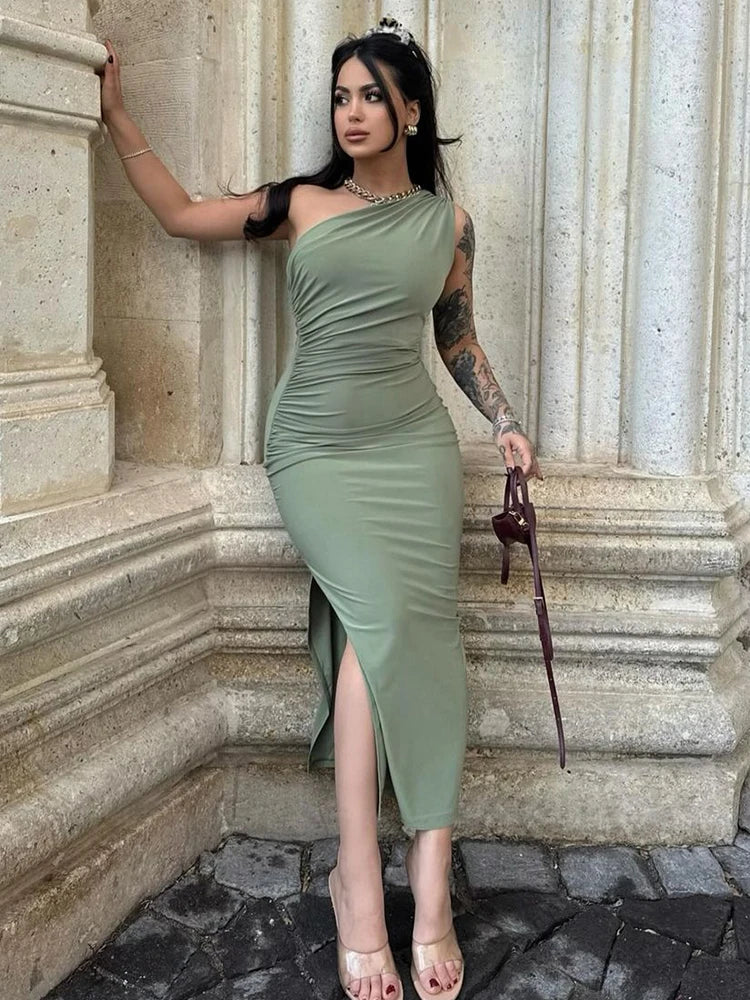 Sleeveless Backless Slim Maxi Dress