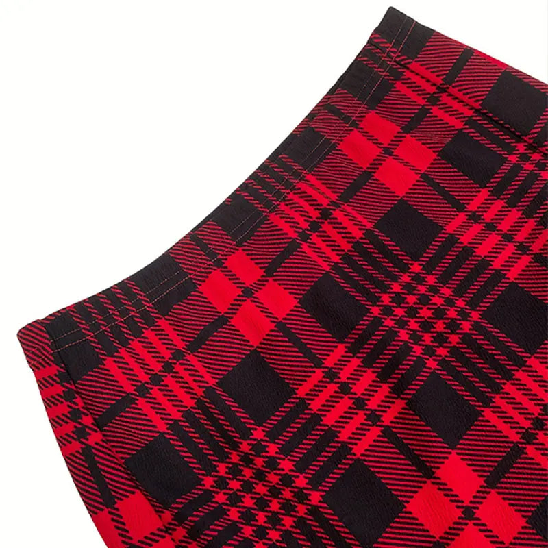Mini Plaid Skirts