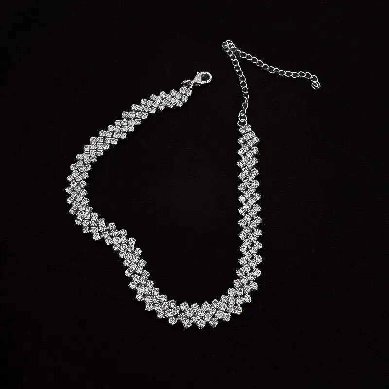 Rhinestone Choker Crystal Necklaces