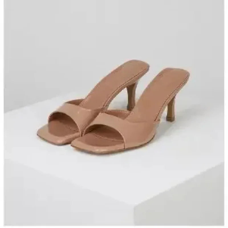 Square Toe Thin Heels