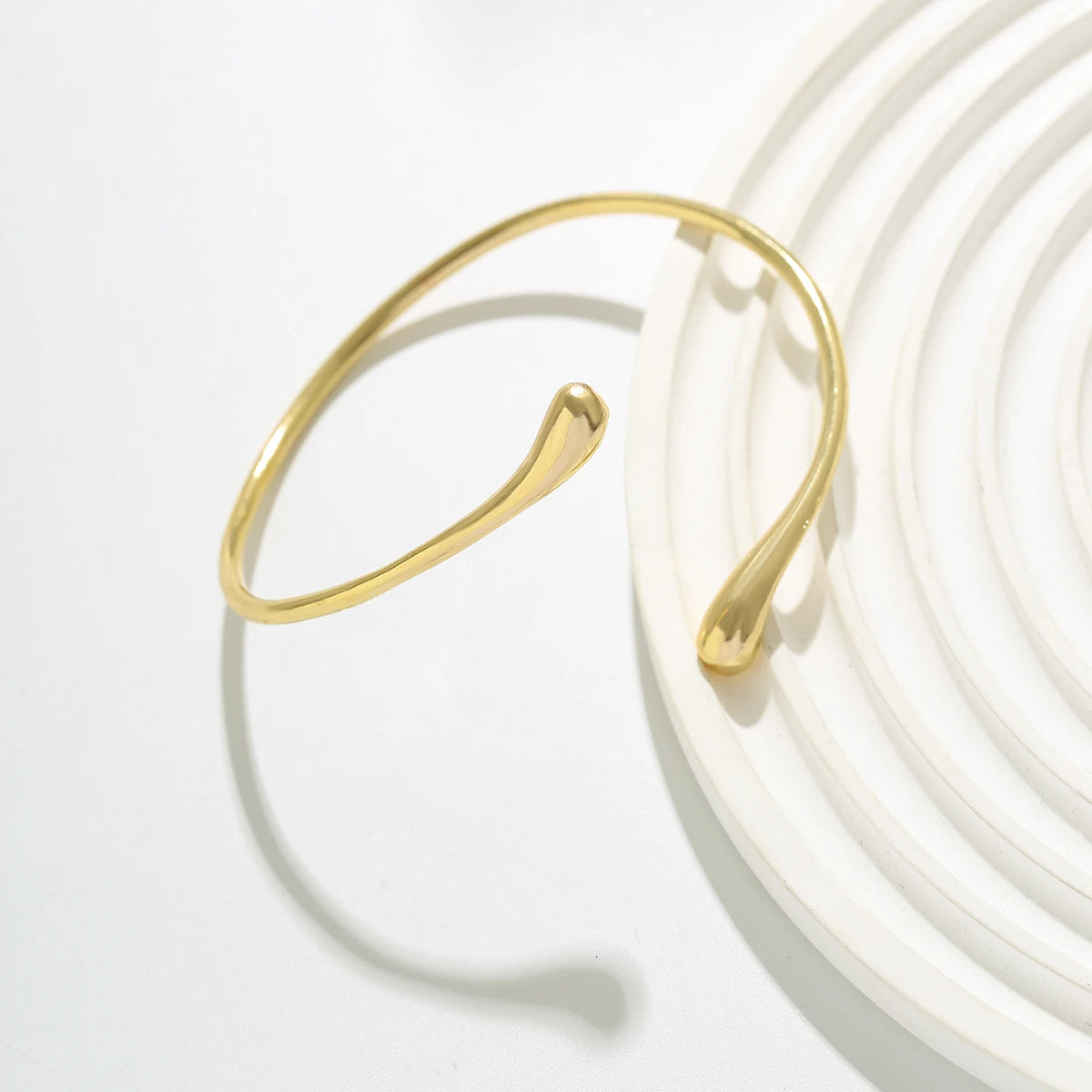 Vintage Water Drop Open Cuff Bangles